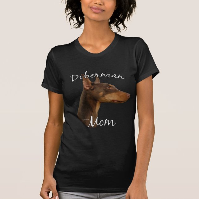 Doberman Pinscher (red) Mum 2 T-Shirt (Front)
