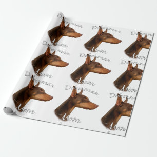 Doberman Pinscher (red) Mum 2 Wrapping Paper