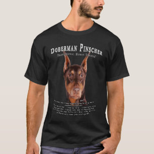 Doberman Pinscher red Owner Human Trainer T-Shirt