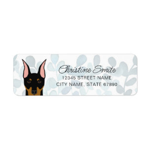 Doberman Pinscher Return Address Labels