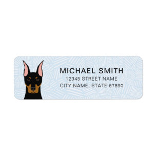Doberman Pinscher Return Address Labels
