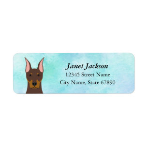 Doberman Pinscher Return Address Labels