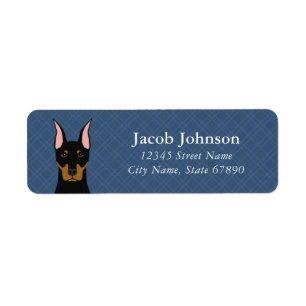Doberman Pinscher Return Address Labels
