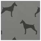Doberman Pinscher Silhouettes Grey and Black