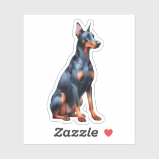 Doberman Pinscher Sitting 