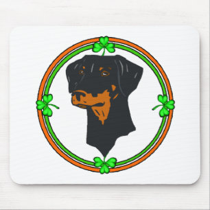 Doberman Pinscher St Patricks Mouse Pad