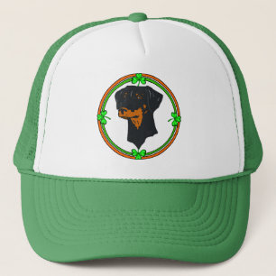 Doberman Pinscher St Patricks Trucker Hat