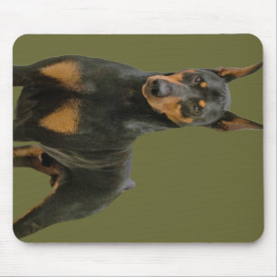 Doberman Pinscher Standing Mouse Pad