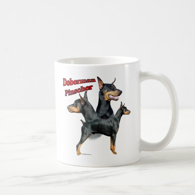 Doberman Pinscher Trio 2 Coffee Mug (Right)