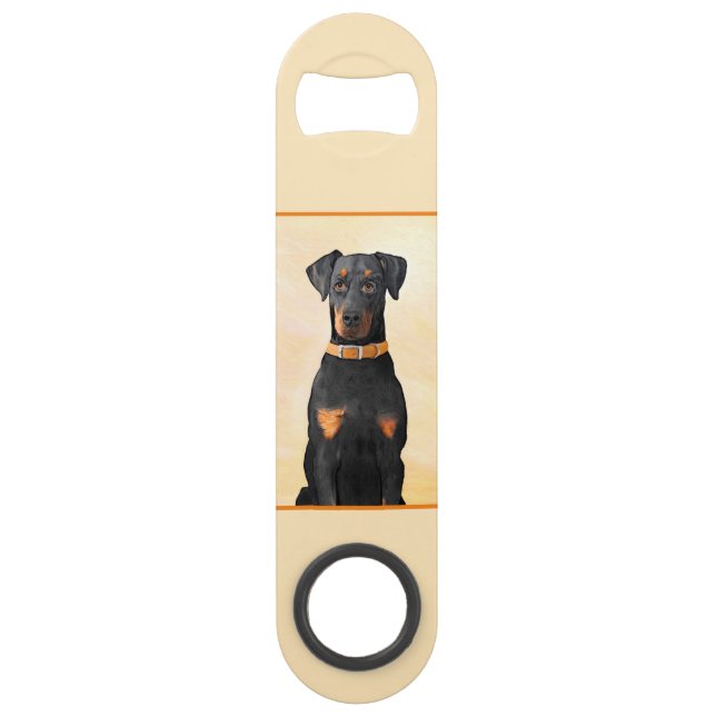 Doberman Pinscher Uncropped Painting Original Art (Front)