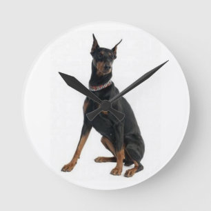 "DOBERMAN PINSCHER" WALL CLOCK