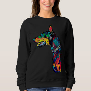 Doberman Profile Head Dog Breed Pet True Friend 7 Sweatshirt
