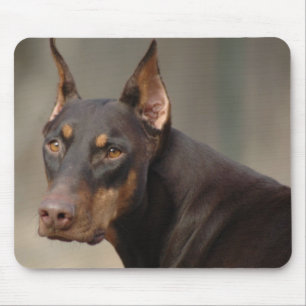 Doberman Protection Mouse Pad