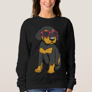 Doberman Puppy In Glasses Doberman Pinscher Puppy Sweatshirt