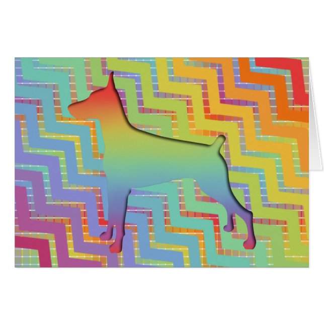Doberman Rainbow gifts (Front Horizontal)