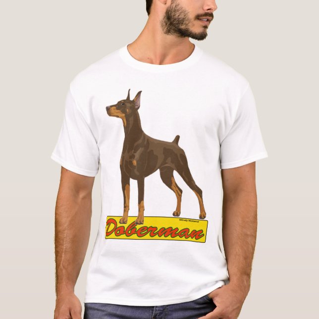 Doberman- red T-Shirt (Front)