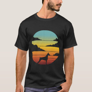 Doberman Retro Vintage Sunset S S For Men Women Bo T-Shirt