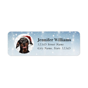 Doberman Return Address Labels