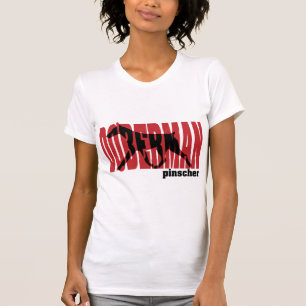 Doberman Silhouette, moving T-Shirt