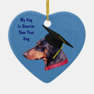 Doberman Smarter Funny Dog Ornament