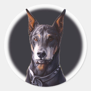 Doberman Stickers Doberman Pinscher Dog Stickers