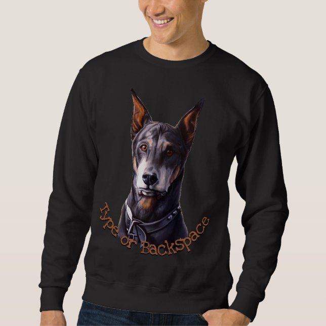 Doberman Sweatshirts Personalised Dog Art Shirts (Front)