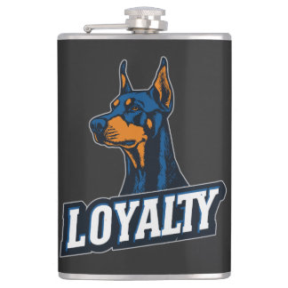 Doberman - Symbol of Loyalty | LOYALTY Hip Flask