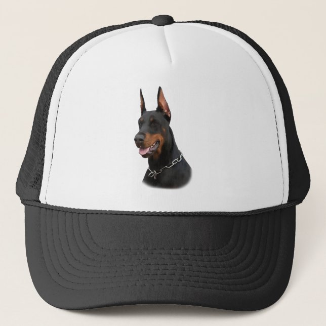 Doberman   T-Shirt Trucker Hat (Front)