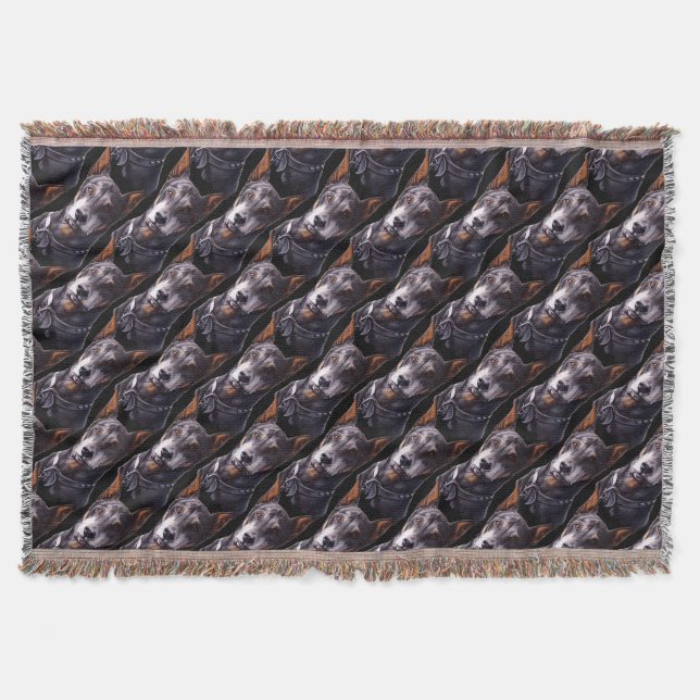 Doberman Throw Blanket Doberman Pinscher Blanket (Front)