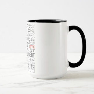 Doberman Word Art Mug
