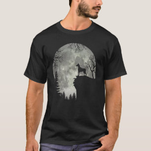 Dobermann And Moon Halloween Classic Halloween Mon T-Shirt