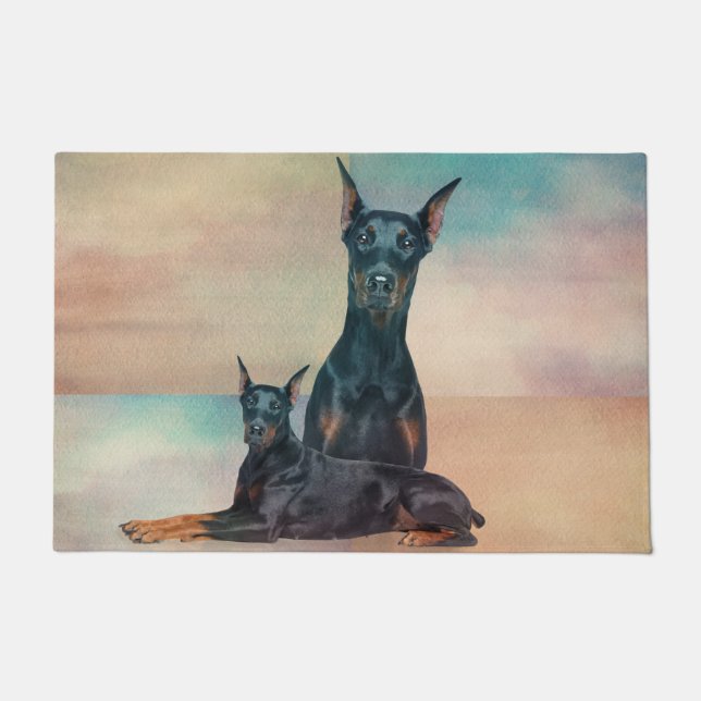 Dobermann - Doberman Pinscher Doormat (Front)