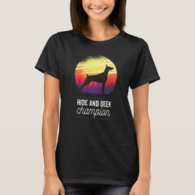 Dobermann Dog Breed  52 T-Shirt (Front)