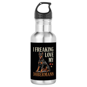 Dobermann Love Dog Lover 532 Ml Water Bottle