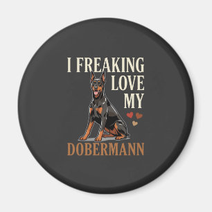 Dobermann Love Dog Lover Magnet