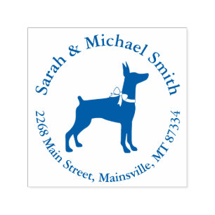 Dobermann Pinscher Baby Shower Puppy Dog Dobie  Self-inking Stamp