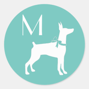 Dobermann Pinscher Dog Puppy Dobie Classic Round Sticker
