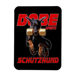 Dobermann Pinscher schutzhund jump magnet