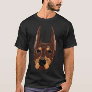 Dobermann Red And Rust T-Shirt