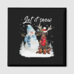 Dobermann Santa Dog Christmas Snowman Xmas Pajama  Magnet<br><div class="desc">Dobermann Santa Dog Christmas Snowman Xmas Pajama</div>