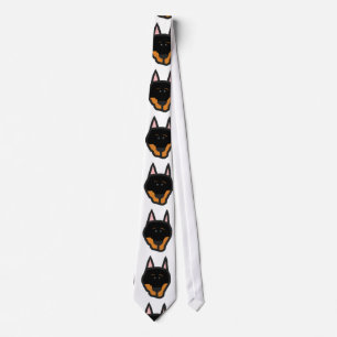 dobie head cartoon tie