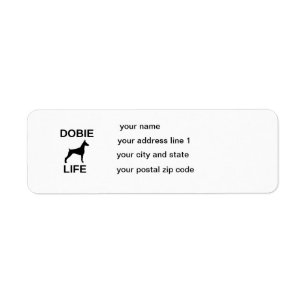 dobie life return address label