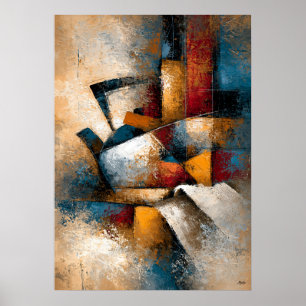 Dobin Tea Ritual Japanese Abstract Teapot Wall Art