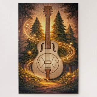 Dobro Forest glowing woodland reverie Jigsaw Puzzle