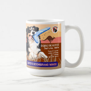 DOBRO'S BOOMERANG WINGS AUSSIE Art Muse Recipe Coffee Mug