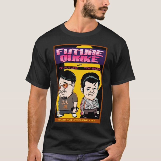 Doc and Tom Cartoon Dark Shirt (Front)