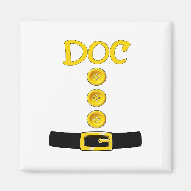 Doc Dwarf Halloween Costume Colour Matching Doc Dw Magnet (Front)