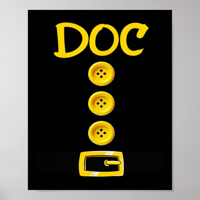 Doc Dwarf Halloween Costume Colour Matching Doc Dw Poster (Front)