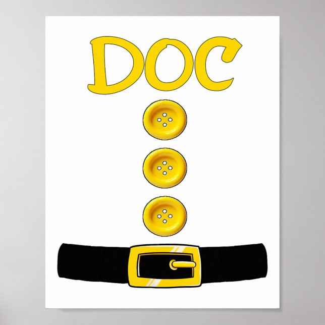 Doc Dwarf Halloween Costume Colour Matching Doc Dw Poster (Front)