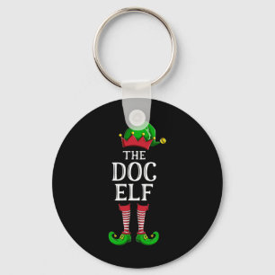 Doc Elf Matching Family Group Christmas Party Paja Key Ring